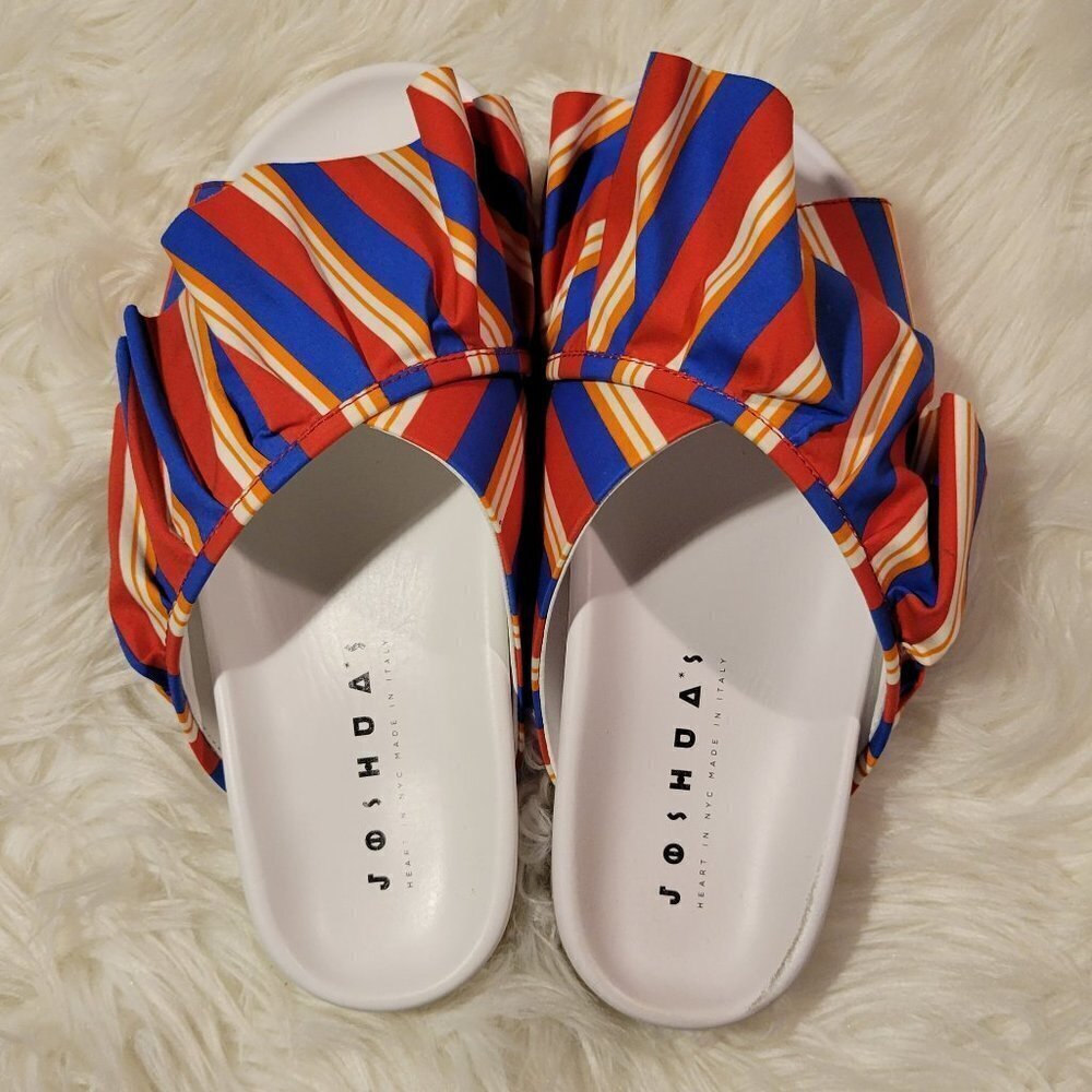 Joshua Sanders - Ruffle Pool Slide Sandals - Picture 3 of 5